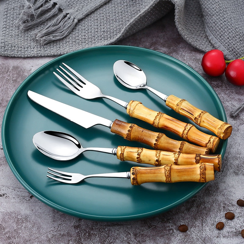 BbooCutlery - Talheres de Bamboo Natural